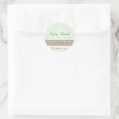 Sage Green Ornamental Frieze Sticker (Tasche)