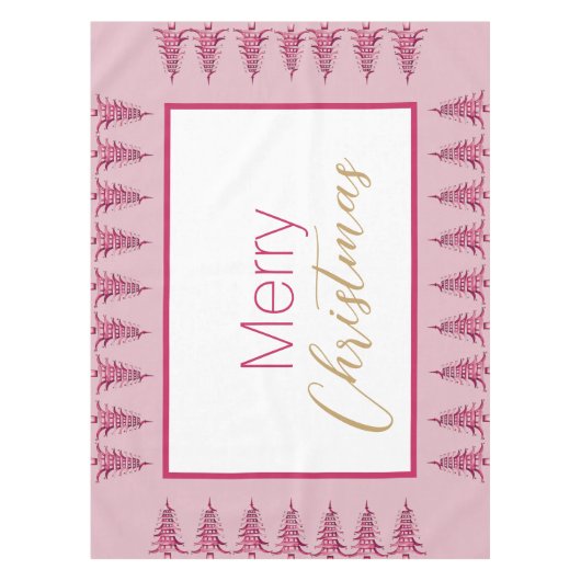 Sage green Pagoda Weihnachtsbaum Tablecloth Tischdecke (Vorderseite)
