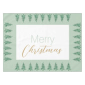 Sage green Pagoda Weihnachtsbaum Tablecloth Tischdecke (Vorderseite (Horizontal))