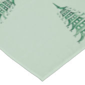 Sage green Pagoda Weihnachtsbaum Tablecloth Tischdecke (Schrägansicht)
