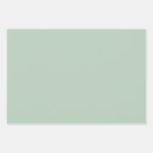 Sage Green Pagode Geschenkpapier Set (Vorderseite 3)