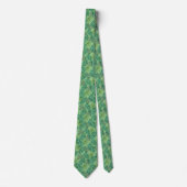 Sage Green Palm Leaf Muster Tropical Neck Tie Krawatte (Vorderseite)