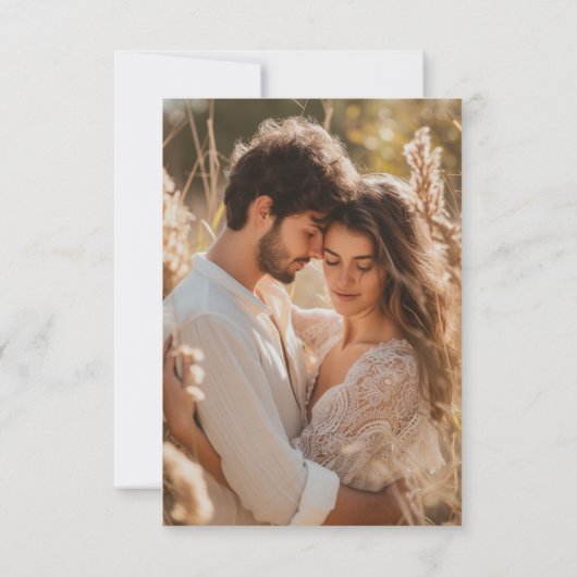 Sage Green & Pampas Boho UAWG Einladung (Rückseite)