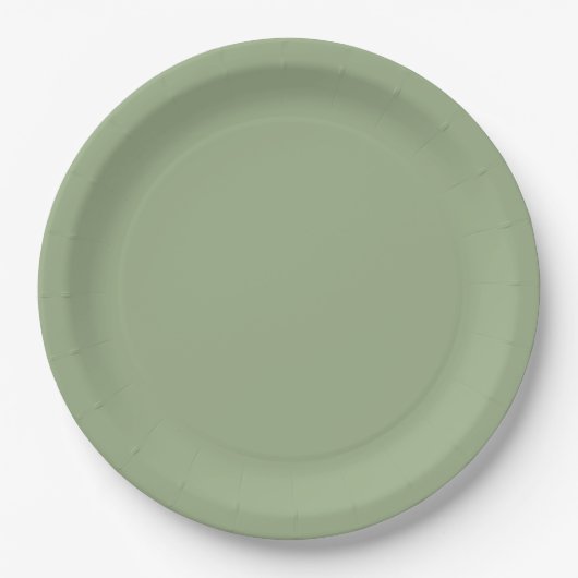 Sage Green Pappteller (Vorderseite)