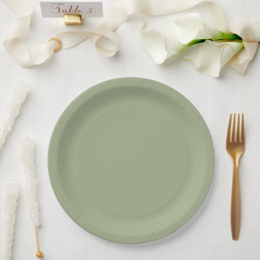Sage Green Pappteller (Hochzeit)