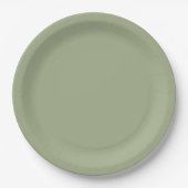 Sage Green Pappteller (Vorderseite)