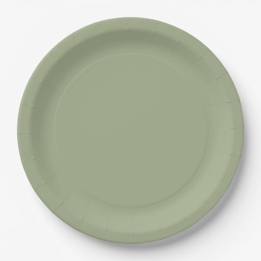 Sage Green Pappteller (Vorderseite)