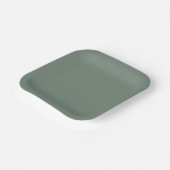 Sage Green Pappteller (Gewinkelt)