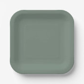 Sage Green Pappteller (Vorderseite)