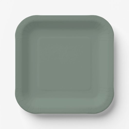 Sage Green Pappteller (Vorderseite)