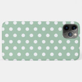 Sage Green Pastel Polka Dot Case-Mate iPhone Case (Rückseite (Horizontal))