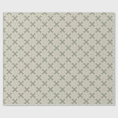Sage Green Pattern Geschenkpapier (Flach)