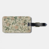 Sage Green, Peach Floral Personalisiert Gepäckanhänger (Rückseite horizontal)