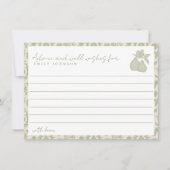Sage Green Perfect Pear Brautparty Advisor Cards Einladung (Vorderseite)