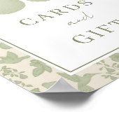 Sage Green Perfect Pear Brautparty Cards & Gift Poster (Ecke)