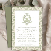 Sage Green Perfect Pear Nacht vor dem Abendessen e Einladung