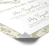 Sage Green Perfect Pear Signature Drinks signieren Poster (Ecke)