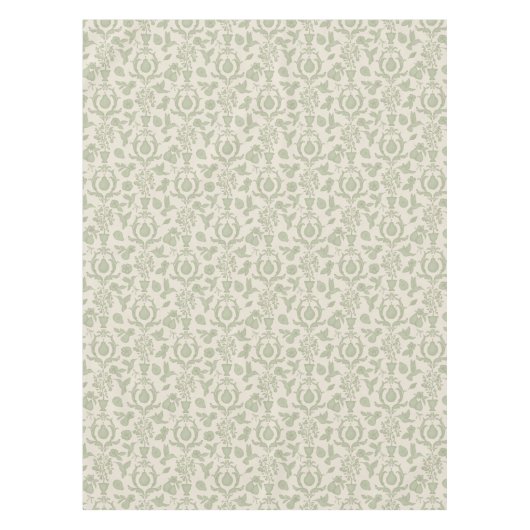 Sage Green Perfect Peer Französisch Land Tischdecke (Vorderseite)