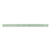 Sage Green Personalisiert Wedding Gift Ribbon Satinband (Vorderseite)