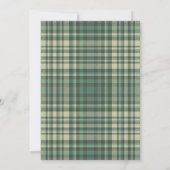 Sage Green Plaid Pattern Ramadan Iftar Invitation Einladung (Rückseite)