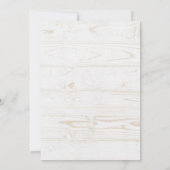 Sage Green Plaid Rustic Two Sweet Birthday Einladung (Rückseite)