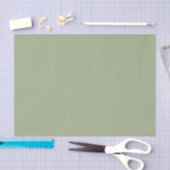 Sage Green Plain Solid Color Seidenpapier (Handwerk)
