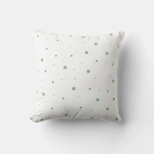 Sage Green Polka Dot Kissen