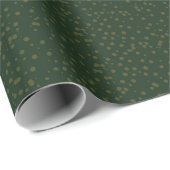 Sage Green Polka Dots Modern Pattern Geschenkpapier (Rolleneckpunkt)