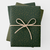 Sage Green Polka Dots Modern Pattern Geschenkpapier Set (Beispiel)