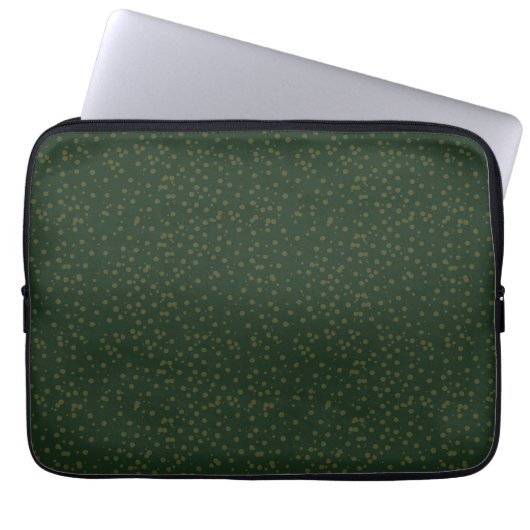 Sage Green Polka Dots Modern Pattern Laptopschutzhülle (Vorderseite)
