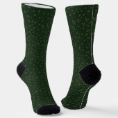 Sage Green Polka Dots Modern Pattern Socken (Gewinkelt)