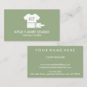 Sage Green Printing Custom Bekleidung Store Visitenkarte (Vorne/Hinten)