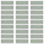 Sage Green | Private Guest Address Labels (Vorderseite)