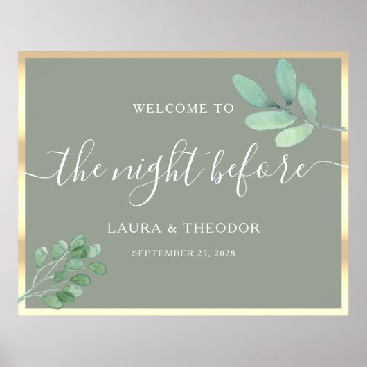 Sage Green Probe Dinner Poster (Vorne)