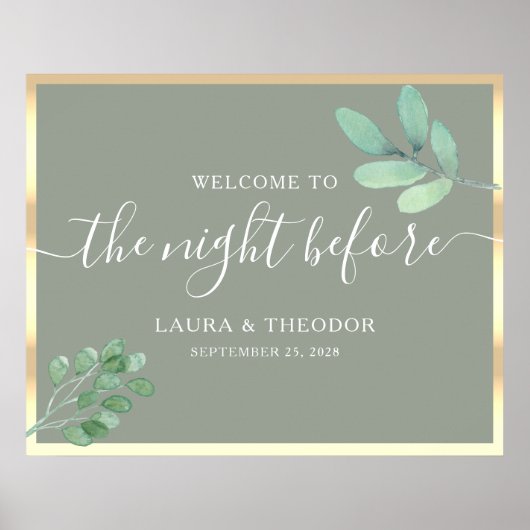 Sage Green Probe Dinner Poster (Vorne)