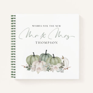 Sage Green Pumpkins wünscht Mr. Guest Book Notizblock