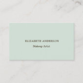 Sage green qr code visitenkarte (Vorderseite)