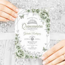Sage Green Quinceanera