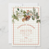 Sage Green Red Christmas Coups Brautparty (Vorderseite)