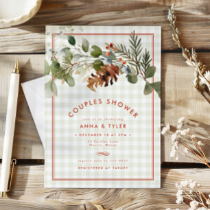 Sage Green Red Christmas Coups Brautparty