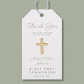 Sage Green Religious Cross Erste Kommune Geschenkanhänger