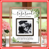 Sage Green Reserved Seat Wedding Sign gestorben Poster