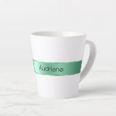 Sage Green Ribbon Bow Weihnachten Milchtasse (Rechte Ecke)