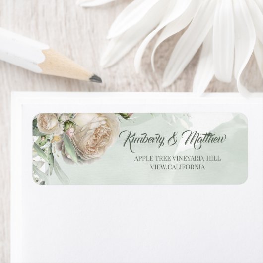 Sage Green Roses Greenery Wedding (Insitu)