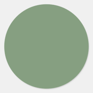 Sage Green Round Sticker