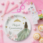 Sage Green Royale Quinceañera 16. Pappteller (Party)