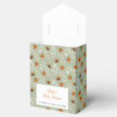 Sage Green Rustic Ladybug Greenery Baby Dusche Geschenkschachtel (Geöffnet)