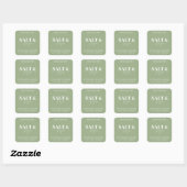 Sage Green Salt & Saga Custom Candle Label Sticker (Blatt)