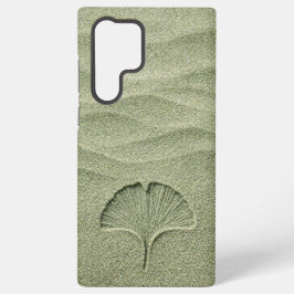 Sage Green Sand Ginkgo Leaf Zen Samsung Galaxy Hülle