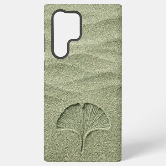 Sage Green Sand Ginkgo Leaf Zen Samsung Galaxy Hülle (Rückseite)